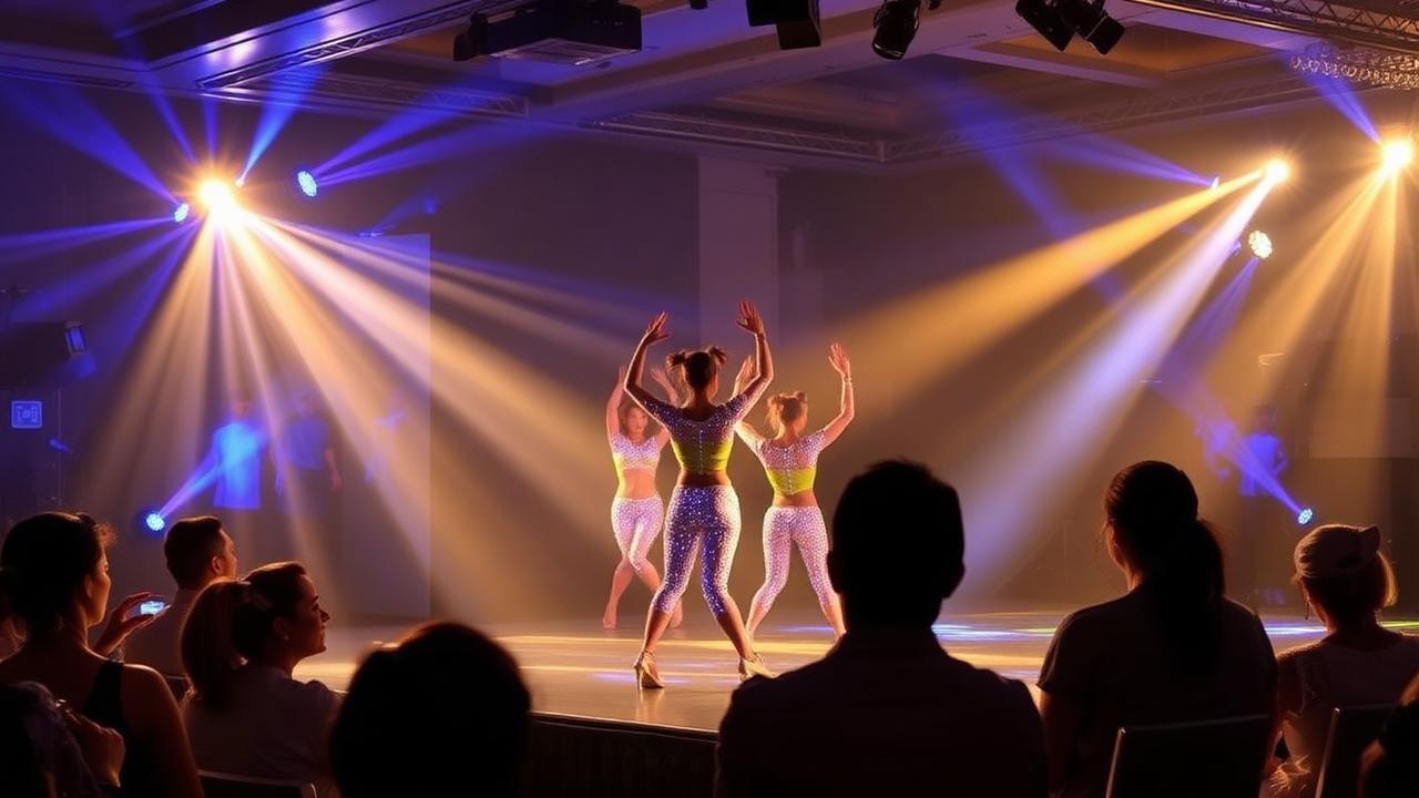 LED dancers performing at a corporate gala dinner in Singapore