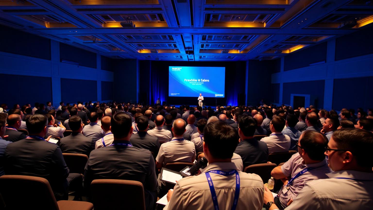 Corporate conference organised by Luxoria Entertainment at a Singapore convention centre
