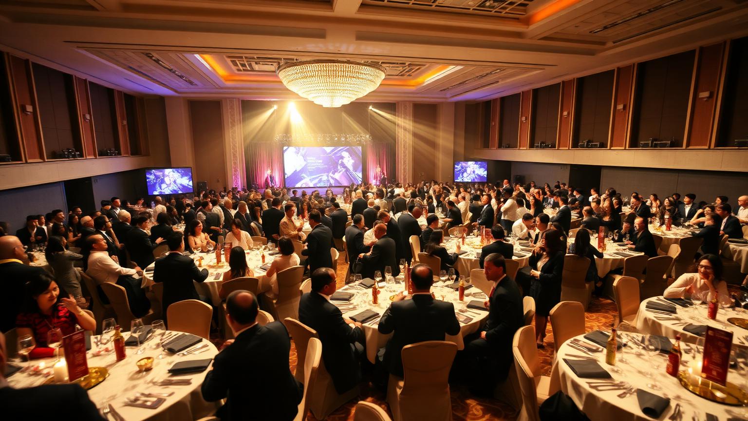 Luxoria Entertainment event management company producing a corporate gala in Singapore