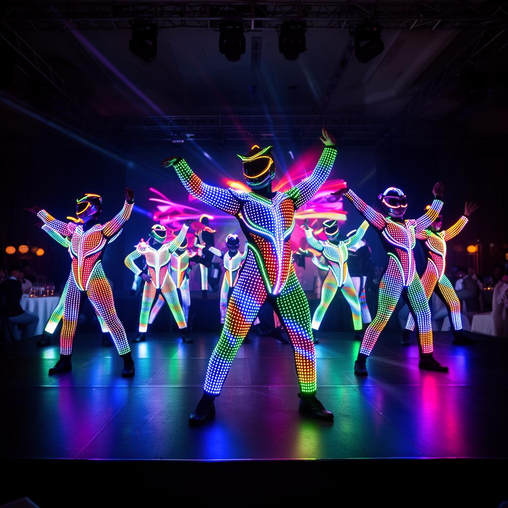 Hire LED glow performers and acts in Singapore