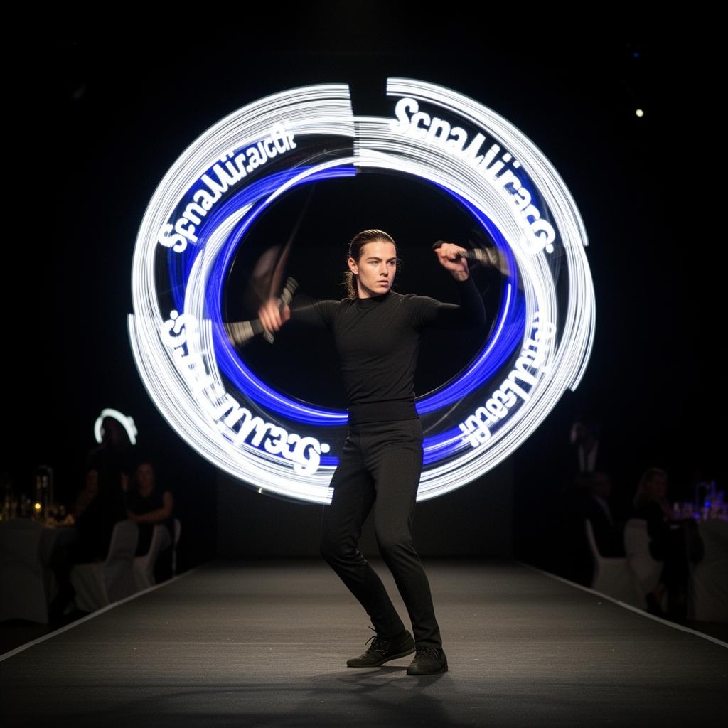 Led Poi Performance LED Pixel Poi Performers Singapore | Custom Logo Shows | Luxoria