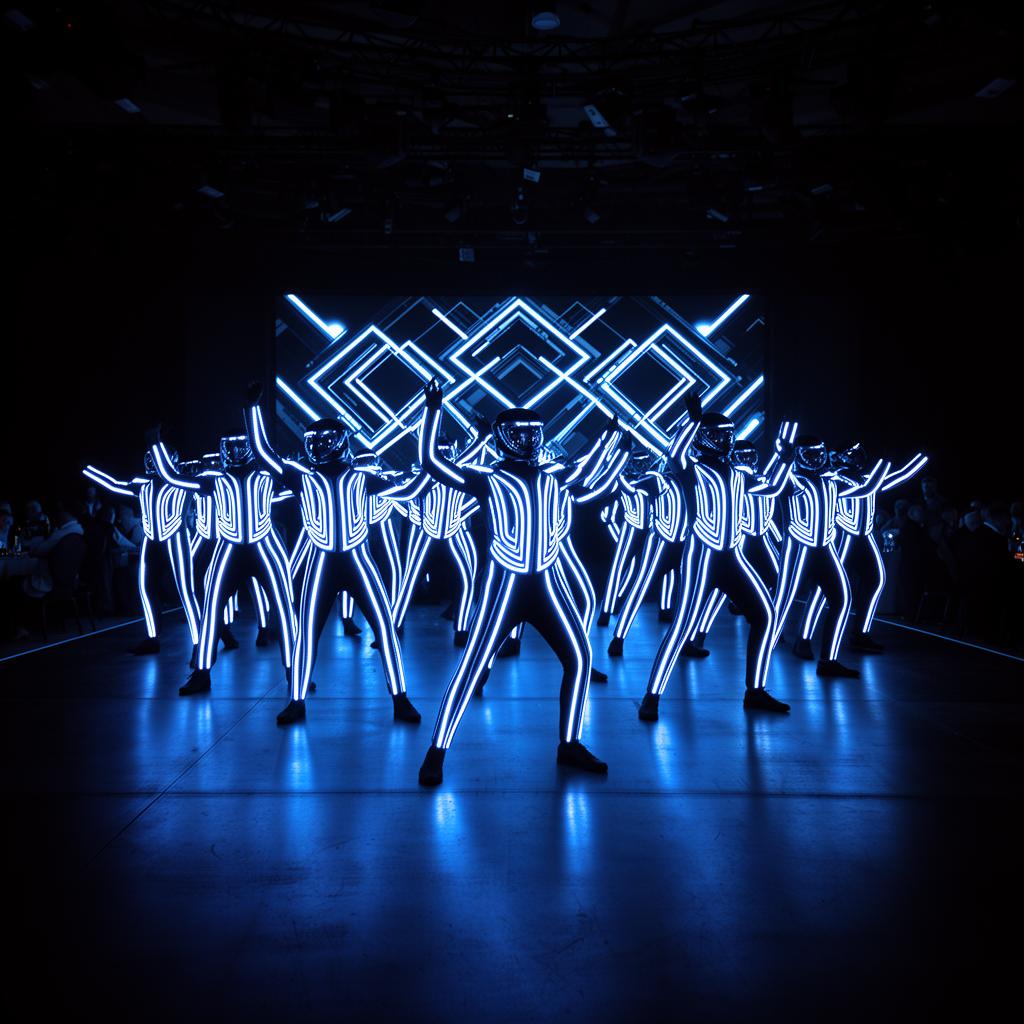 Hire LED Tron Dancers in Singapore - LED glow entertainment