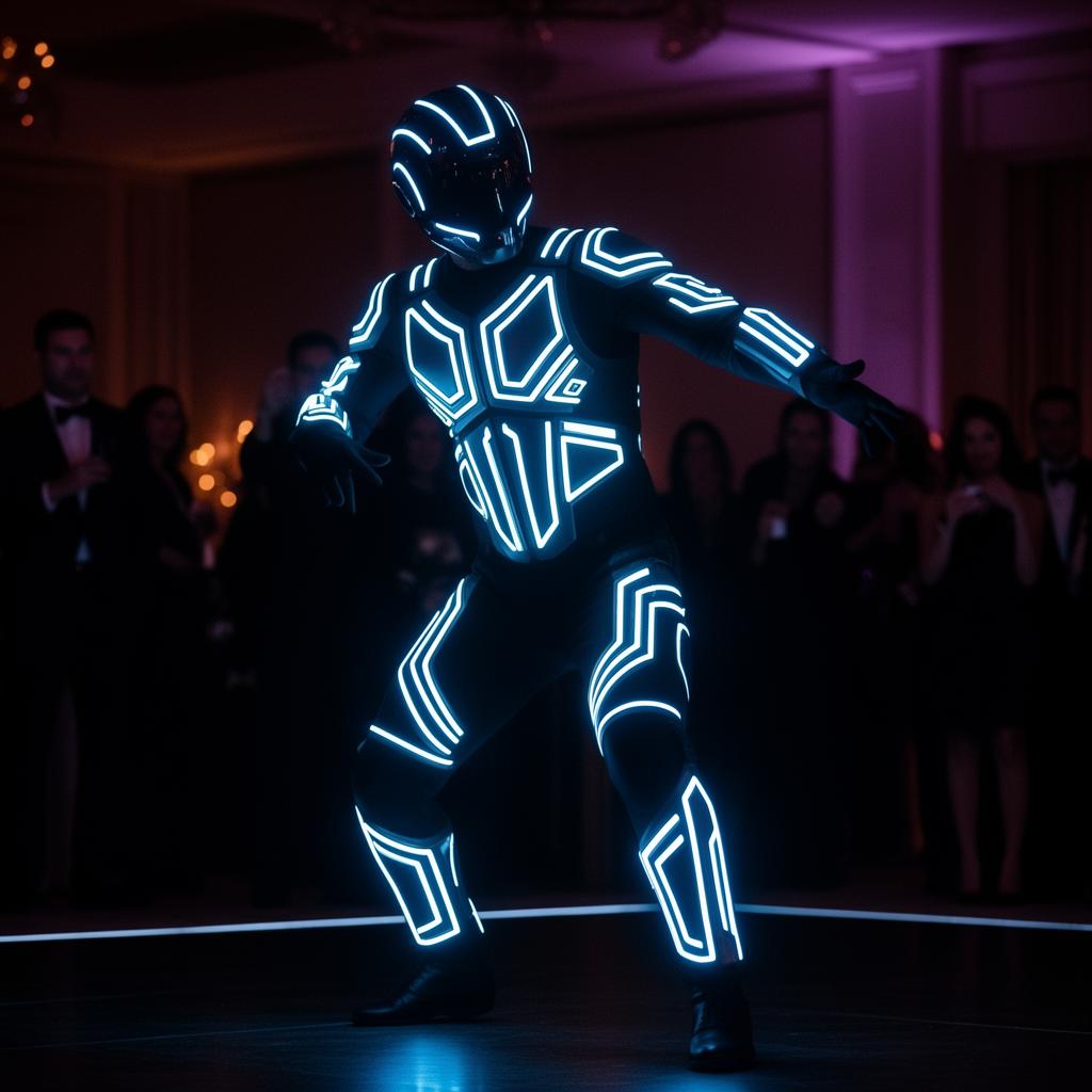 LED Tron Dancers LED performance at event in Singapore - photo 4