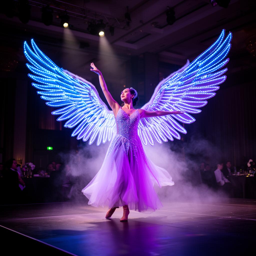 LED Wings LED performance at event in Singapore - photo 2